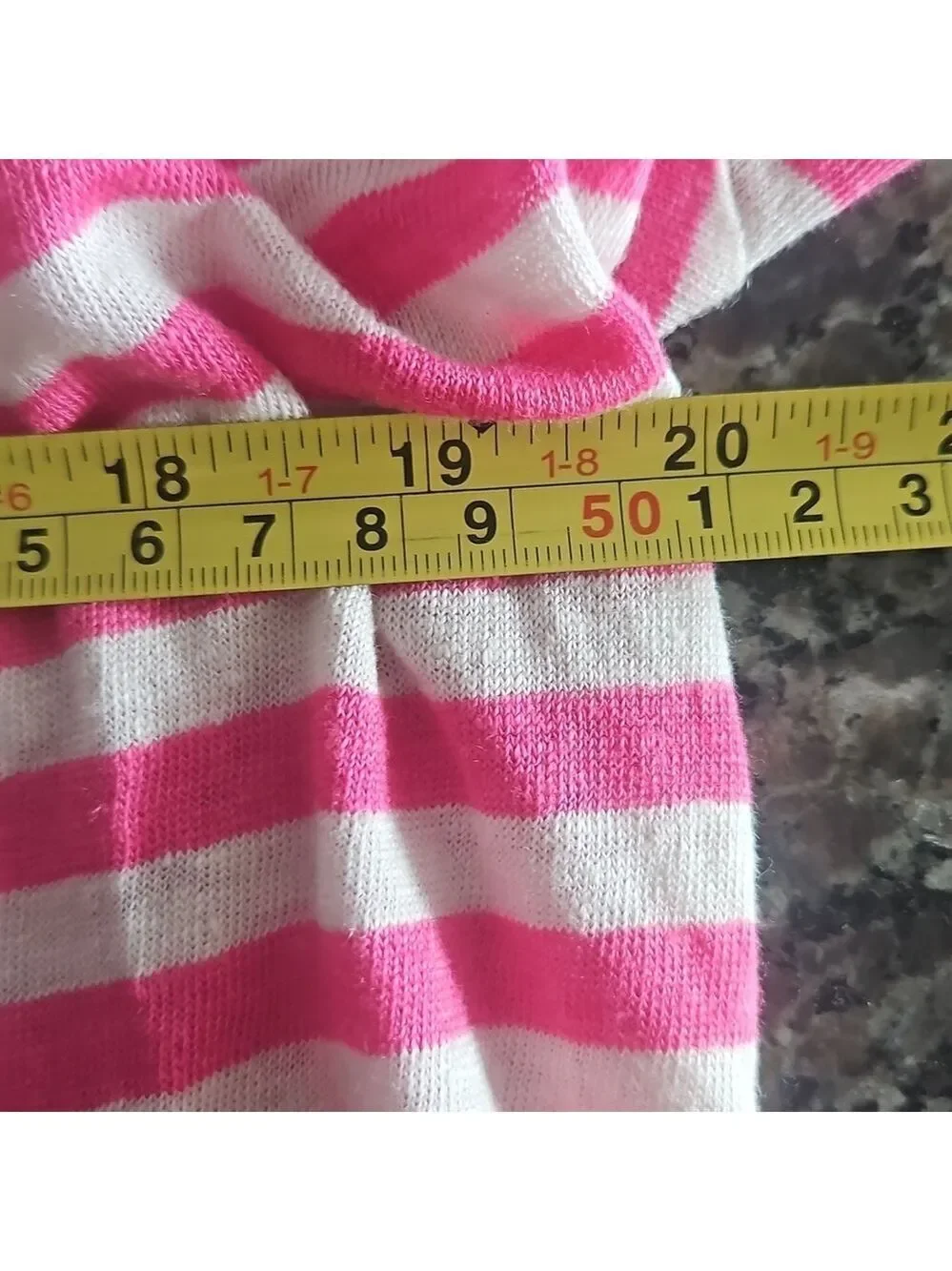 Brax Linen Candice Striped Tee Pink & White Women’s Medium | Lightweight Summer - Picture 6 of 8